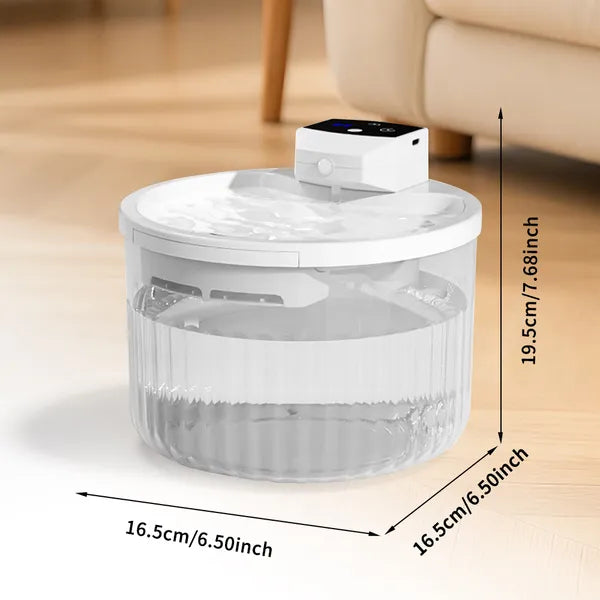 Pet Water Fountain, Large Capacity Automatic Cat Water Dispenser With No Daily Refills Needed, Ultra-Quiet-Pump Sleep-Friendly